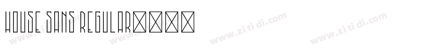 House Sans Regular字体转换
